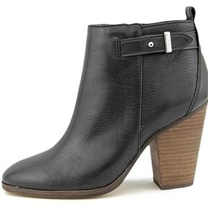 Coach Black Leather Ankle Booties